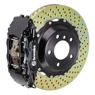 Brembo GT 4-Piston Front Big Brake Kit (Black, Drilled): Fits Most Hemi Models
