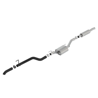 Borla S-Type Climber Cat-Back Exhaust System (Turn Down Exit, Black): Jeep Gladiator JT 3.6L V6 2020 - 2025