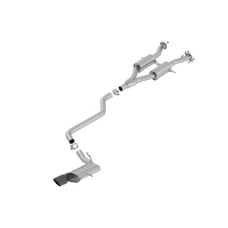 Borla S-Type Cat-Back Exhaust System (Single Exit, Black Tip): Jeep Grand Cherokee 3.6L V6 2014 - 2021 (Does NOT Fit Summit Models)