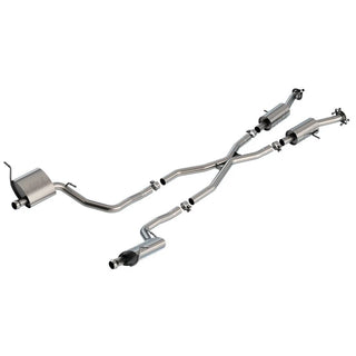 Borla S-Type Cat-Back Exhaust System (Reuses OEM Tips): Jeep Grand Cherokee 3.6L V6 2014 - 2021 (Summit & High Altitude Models ONLY)