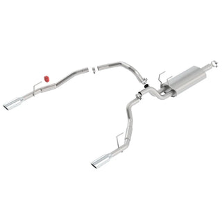 Borla S-Type Cat-Back Exhaust System (Polished Tips, Under Bumper): Dodge Ram 5.7L Hemi 1500 2009 - 2018 (Models w/ OEM Single Exhaust)
