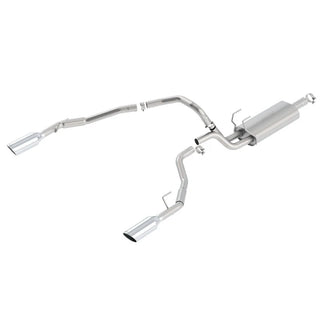Borla S-Type Cat-Back Exhaust System (Polished Tips, Through Bumper): Dodge Ram 5.7L Hemi 1500 2009 - 2018 (Models w/ OEM Dual Exhaust)