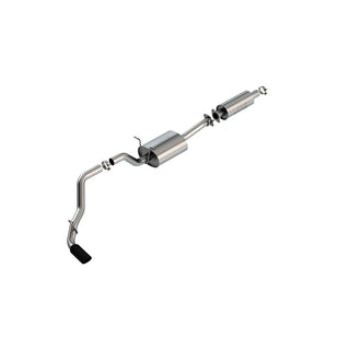 Borla S-Type Cat-Back Exhaust System (Single Side Exit, Black Tips): Ram 3.6L V6 1500 2019 - 2024