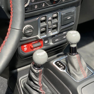 American Brother Designs 4x4 Shift Knob (Flat top): Jeep Wrangler JK 2007 - 2018
