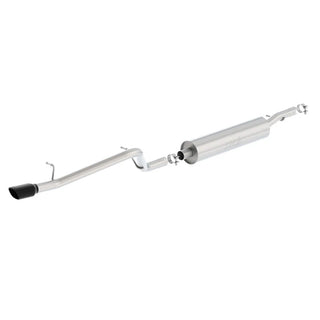 Borla S-Type Cat-Back Exhaust System (Single Rear Exit, Black Tip): Jeep Wrangler JK 3.6L V6 2012 - 2018