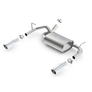 Borla Touring Axle-Back Exhaust System (Polished Tips): Jeep Wrangler JK 3.6L V6 2012 - 2018