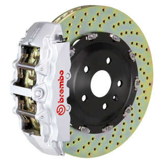 Brembo GT 6-Piston Front Big Brake Kit (Silver, Drilled): Fits Most Hemi Models