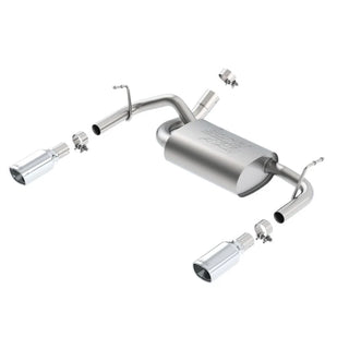 Borla ATAK Axle-Back Exhaust System (Polished Tips): Jeep Wrangler JK 3.6L V6 2012 - 2018