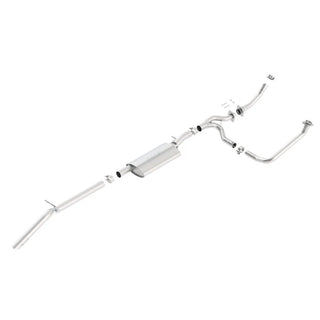 Borla S-Type Cat-Back Exhaust System (Turn Down Exit): Jeep Wrangler JK 3.6L V6 2012 - 2018