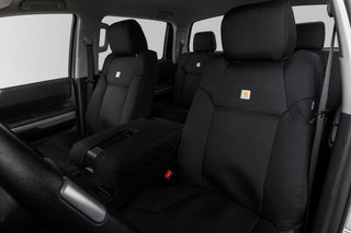 Covercraft 19-24 Dodge Ram 1500 Carhartt Super Dux PrecisionFit Custom Front Row Seat Covers - Black