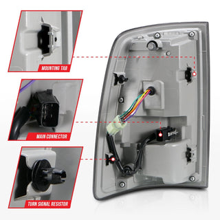 ANZO LED Tail Lights (Black): Dodge Ram 2009 - 2018 (1500, 2500, 3500)