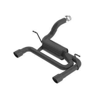 Borla S-Type Axle-Back Exhaust System (Black): Jeep Wrangler JL 3.6L V6 2018 - 2025