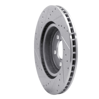 R1 Concepts Drilled & Slotted Brake Rotor (FRONT RIGHT): Chrysler 300 / Dodge Challenger / Dodge Charger 2005-2024 3.6L V6 / 5.7L Hemi
