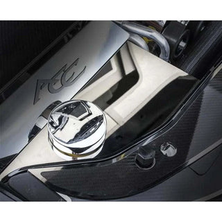American Car Craft Polished Anti-Lock Brake Cover with Cap: Dodge Charger 6.2L SRT Hellcat 2015 - 2023