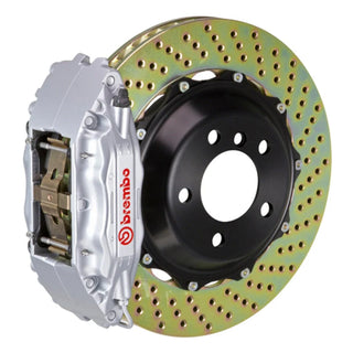 Brembo GT 6-Piston Front Big Brake Kit (Silver, Drilled, 14"): Fits Most Hemi Models