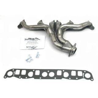 JBA Shorty Header (Raw Finish): Jeep Wrangler 4.0L 1991 - 1999