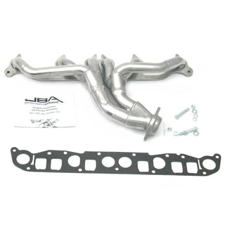 JBA Shorty Header (Silver Ceramic): Jeep Wrangler 4.0L 1991 - 1999