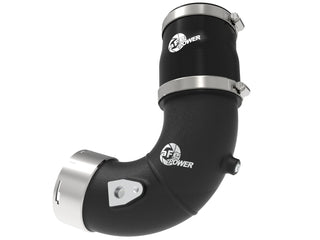 aFe BladeRunner 3in Aluminum Cold Charge Pipe - Black: Jeep Grand Wagoneer / Ram 1500 3.0L Hurricane & 6.4L 392 2023 - 2026 (RHO Models)