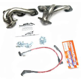 JBA Shorty Header (Raw Finish): Jeep Wrangler 3.8L 2007 - 2011