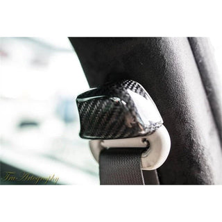 TruCarbon LG182 Carbon Fiber Seat Belt Covers: Dodge Charger 2006 - 2010