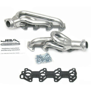 JBA Shorty Headers (Silver Ceramic): Dodge Dakota & Durango 4.7L V8 2000 - 2003