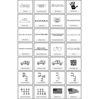 American Brother Designs Manual Flat Shifter Knob: Jeep Wrangler (18-25) & Gladiator (20-25)