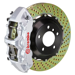 Brembo GT 6-Piston Front Big Brake Kit (Silver, Drilled, 15"): Dodge Viper 1992 - 2002