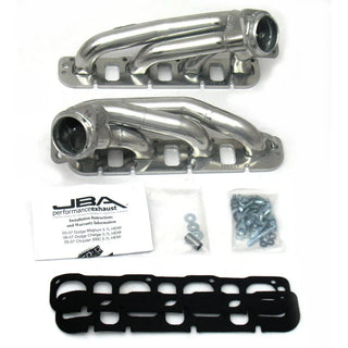 JBA Shorty Headers (Silver Ceramic): 300 / Challenger / Charger 5.7L Hemi 2009 - 2024