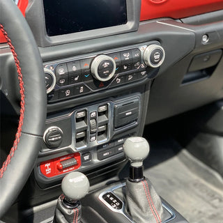 American Brother Designs Interior Knob Kit: Jeep Wrangler (18-25) & Gladiator (20-25)