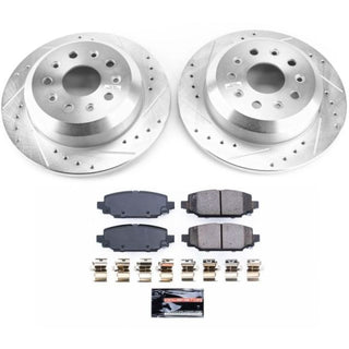 PowerStop Z23 Evolution Sport Brake Kit Drilled & Slotted (REAR): Jeep Wrangler 2018-2024 3.6L / 6.4L 392