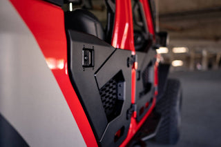 DV8 Offroad Spec Series Half Doors Rear (F&R): Jeep Wrangler JL 2018-25 / Gladiator JT 2020-23