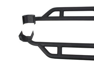 Fishbone Offroad Steel Rock Sliders (2-DOOR): Jeep Wrangler JK (07-18) - Black Textured Powdercoat