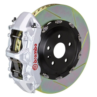 Brembo GT 6-Piston Front Big Brake Kit (Silver, T1 Slotted, 365mm): Jeep Wrangler JK 2007 - 2018