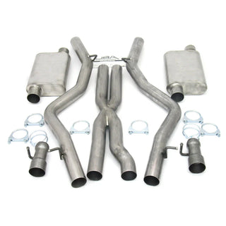 JBA Cat-Back Exhaust System: Dodge Challenger SRT8 2008 - 2014 (6.1L & 6.4L Hemi)