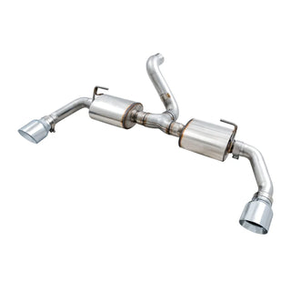 AWE Tread Edition Axle-Back Exhaust (Dual Rear Exit, Polished Tips): Jeep Wrangler JL 2018 - 2025 (2.0L I4 / 3.6L V6)