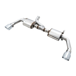 AWE Tread Edition Axle-Back Exhaust (Dual Rear Exit, Polished Tips): Jeep Wrangler JK 3.6L V6 2012 - 2018