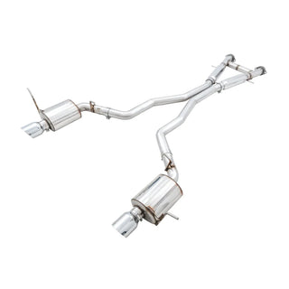 AWE Touring Edition Cat-Back Exhaust (Polished Tips): Jeep Grand Cherokee 6.4L SRT 2012 - 2021