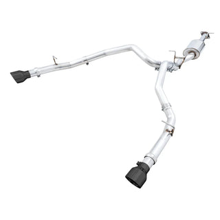 AWE 0FG Cat-Back Exhaust (Dual Rear Bumper Exit, Black Tips): Ram 5.7L Hemi 1500 2019 - 2024