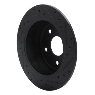 DFC 99-04 Jeep Grand Cherokee Rear Left Drilled & Slotted Black Brake Rotor - Precision-Cut and Durable Replacement Part
