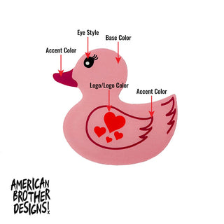 American Brother Designs DUCK Acrylic Badger: Jeep Wrangler (18-25) & Gladiator (20-25)