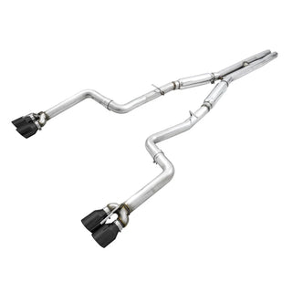 AWE Track Edition Cat-Back Exhaust (Black Tips): Dodge Challenger 2015 - 2023 (6.4L 392 & 6.2L Hellcat)