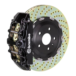 Brembo GT 6-Piston Front Big Brake Kit (Black, Drilled, 15"): Fits Most Hemi Models
