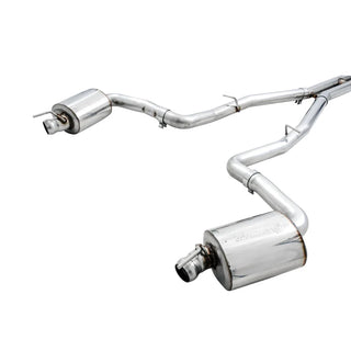 AWE Touring Edition Cat-Back Exhaust (Reuses OEM Tips): Dodge Challenger 2015 - 2023 (6.4L 392 & 6.2L Hellcat)