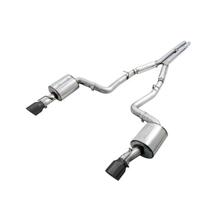 AWE Touring Edition Cat-Back Exhaust (Black Tips): Dodge Charger 5.7L Hemi 2017 - 2023