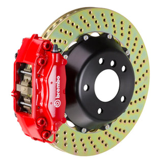 Brembo GT 4-Piston Rear Big Brake Kit (Red, Drilled): Fits Most Hemi Models
