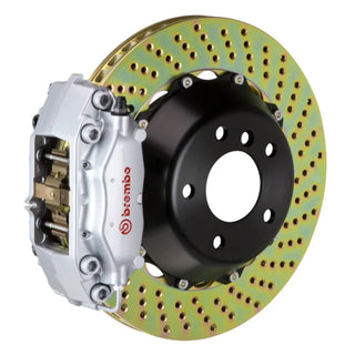 Brembo GT 4-Piston Rear Big Brake Kit (Silver, Drilled): Dodge Viper 1992 - 2002