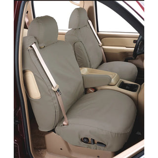 Covercraft Polycotton SeatSaver Custom Front Row Seat Covers (FRONT): Ram 1500 2019-2025 - Misty Gray