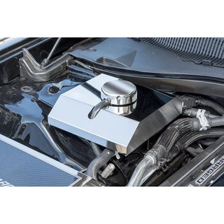 American Car Craft Polished Supercharger Coolant Tank Cover: Dodge Charger 6.2L SRT Hellcat 2015 - 2023