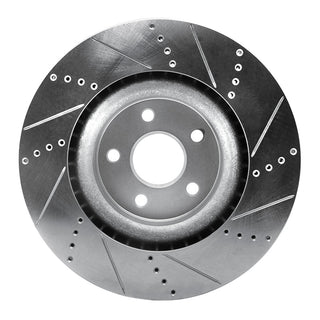 R1 Concepts Front Left Brake Rotor Drilled & Slotted (FRONT): Fits Dodge Durango / Jeep Grand Cherokee 2011-2026