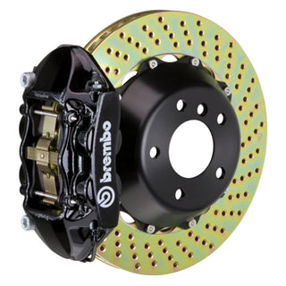 Brembo GT 4-Piston Rear Big Brake Kit (Black, Drilled): Jeep Gladiator 2020 - 2025 (All Models)